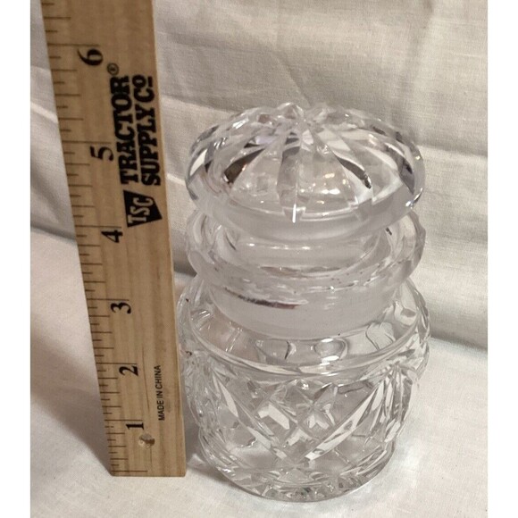 Glass Clear Jar With Glass Lid For Jam Jelly Honey Mustard Condiment Very Heavy - Picture 13 of 14